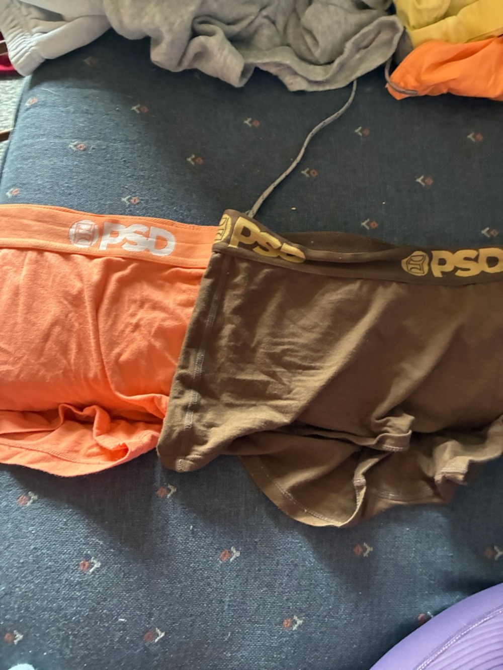 PSD women’s spandex - Orange and Brown - Soft Stretch Cotton